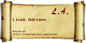 Linek Adrienn névjegykártya